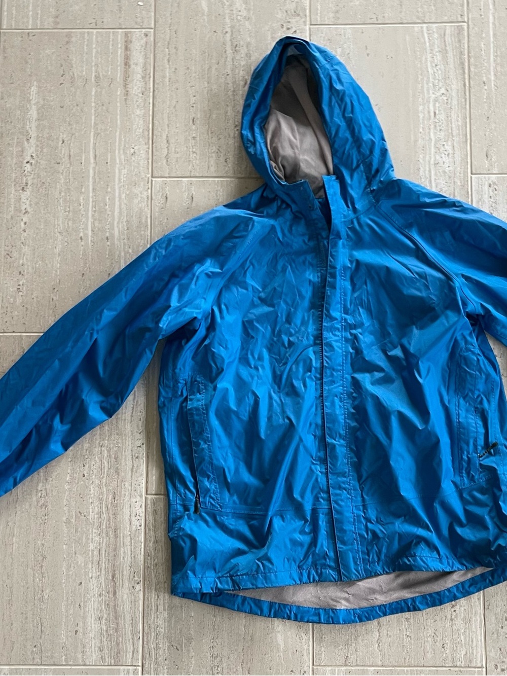 Men’s McKinley Blue Hooded Raincoat - Lightweight Water-Resistant Jacket